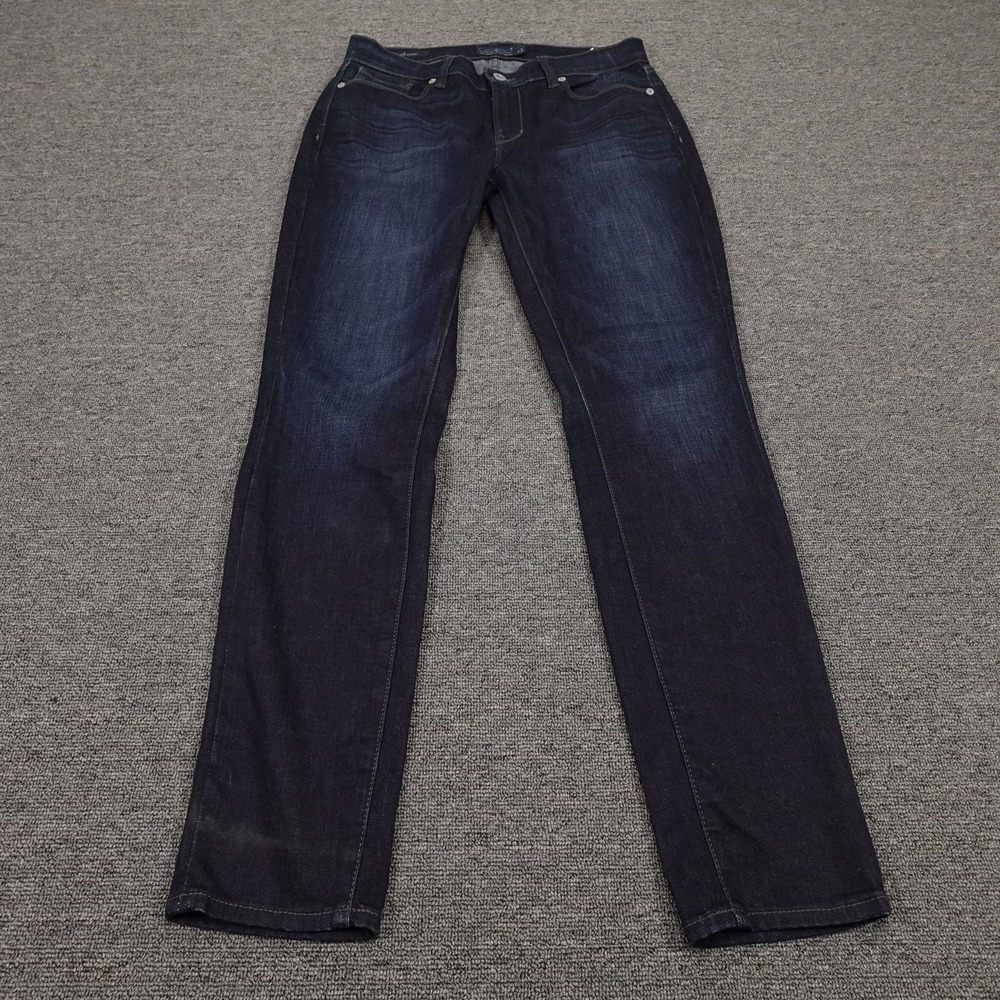 Lucky Brand Jeans Womens 6/28 Blue Dark Wash Brooke Skinny Mid Rise Denim Ankle
